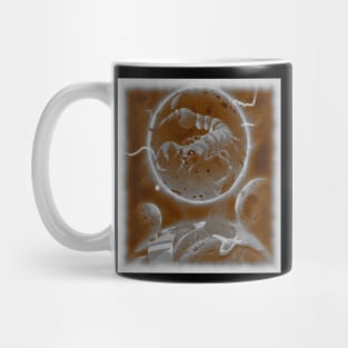 AI generated lion scorpion hybrid sandwich world Mug